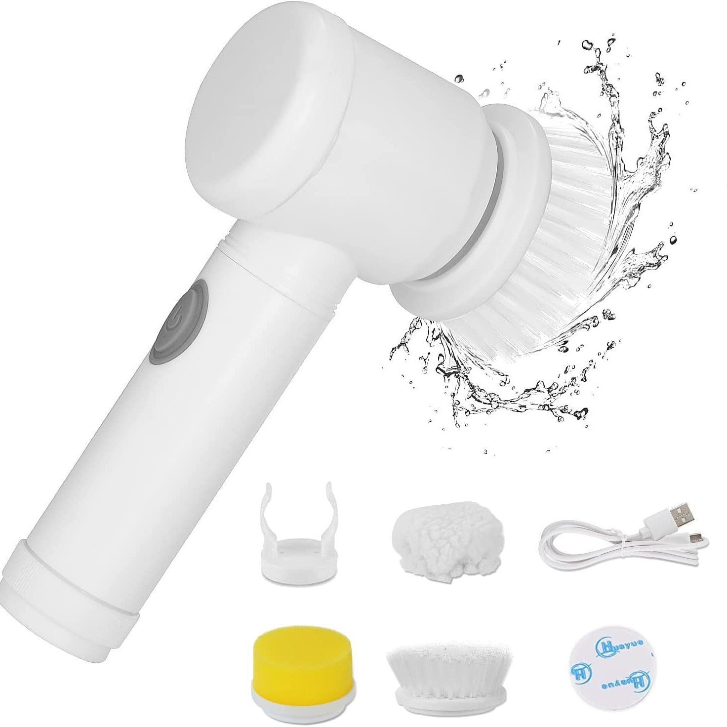 Electric Cleaning Brush with Multiple Heads
